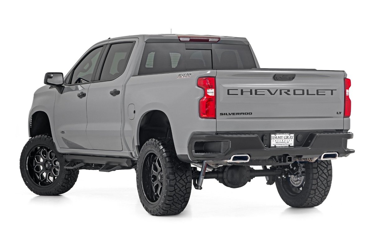 GMC Sierra 1500 Step - Rough Country - SRL2 Adj Aluminum - Black - '19-'24